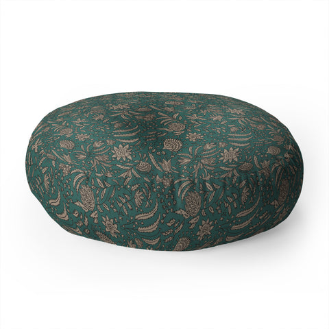 Holli Zollinger KAMAI TEAL Floor Pillow Round