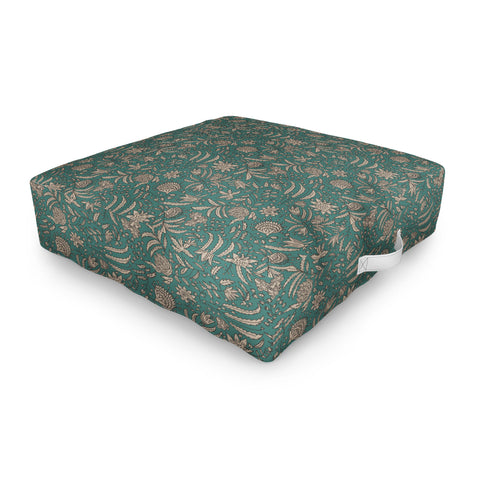 Holli Zollinger KAMAI TEAL Outdoor Floor Cushion