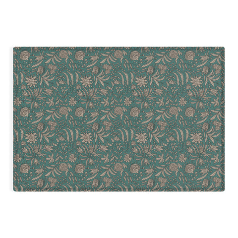 Holli Zollinger KAMAI TEAL Outdoor Rug