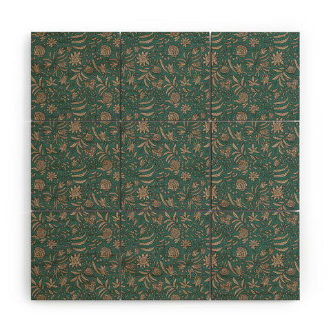 Holli Zollinger KAMAI TEAL Wood Wall Mural