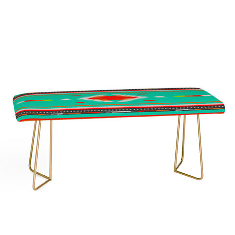 Holli Zollinger Kawa Turquoise Blanket Bench