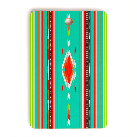 Holli Zollinger Kawa Turquoise Blanket Cutting Board Rectangle
