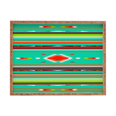 Holli Zollinger Kawa Turquoise Blanket Rectangular Tray