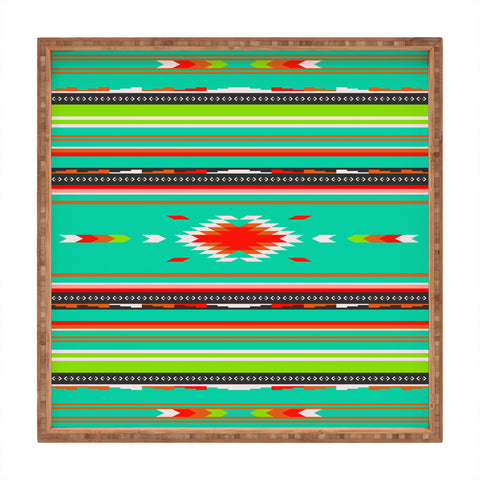Holli Zollinger Kawa Turquoise Blanket Square Tray