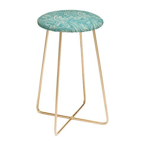 Holli Zollinger KIKKA TEAL Counter Stool