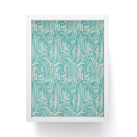 Holli Zollinger KIKKA TEAL Framed Mini Art Print