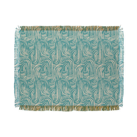 Holli Zollinger KIKKA TEAL Throw Blanket