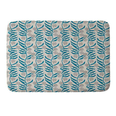 Holli Zollinger LA VILLE VINE BLUE Memory Foam Bath Mat