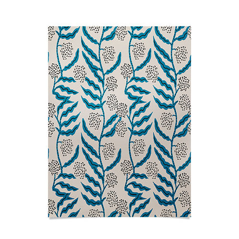 Holli Zollinger LA VILLE VINE BLUE Poster