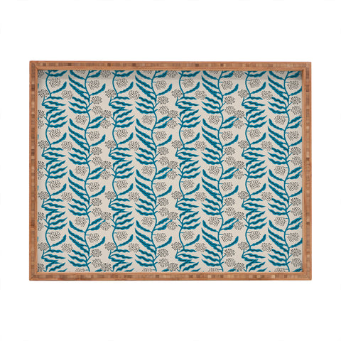 Holli Zollinger LA VILLE VINE BLUE Rectangular Tray