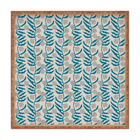 Holli Zollinger LA VILLE VINE BLUE Square Tray