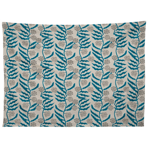 Holli Zollinger LA VILLE VINE BLUE Tapestry