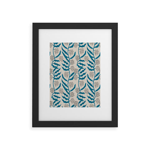 Holli Zollinger LA VILLE VINE BLUE Framed Art Print