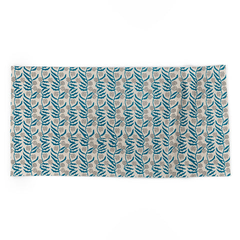 Holli Zollinger LA VILLE VINE BLUE Beach Towel