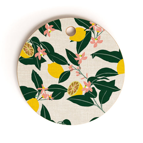 Holli Zollinger LEMONNY Cutting Board Round