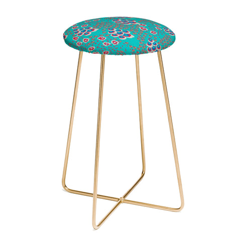 Holli Zollinger Liberty Turquoise Counter Stool