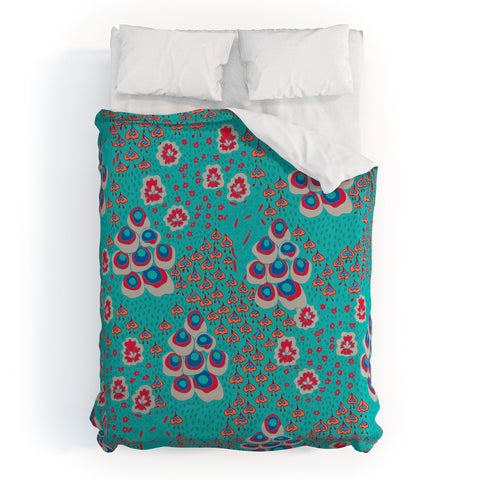 Holli Zollinger Liberty Turquoise Duvet Cover