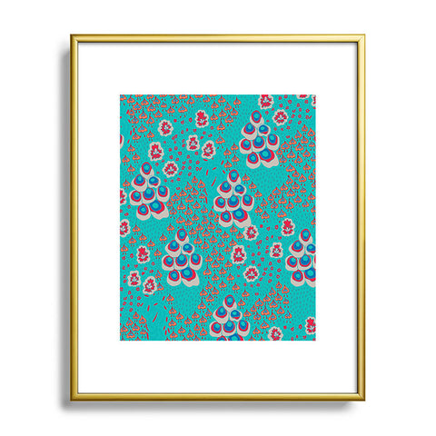 Holli Zollinger Liberty Turquoise Metal Framed Art Print