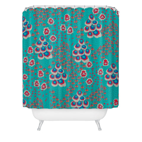 Holli Zollinger Liberty Turquoise Shower Curtain