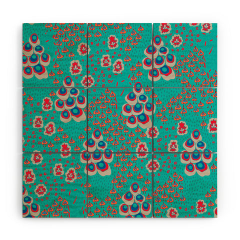 Holli Zollinger Liberty Turquoise Wood Wall Mural
