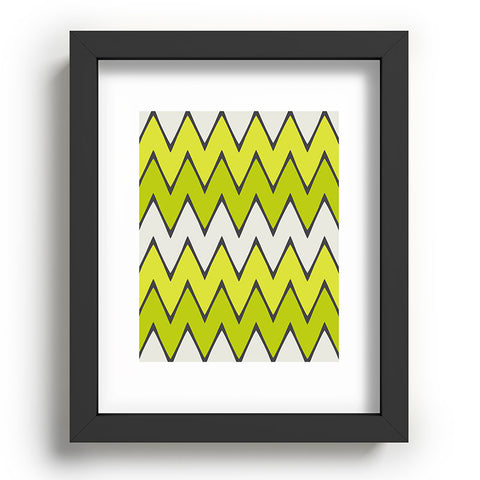Holli Zollinger Lime Chevron Ombre Recessed Framing Rectangle