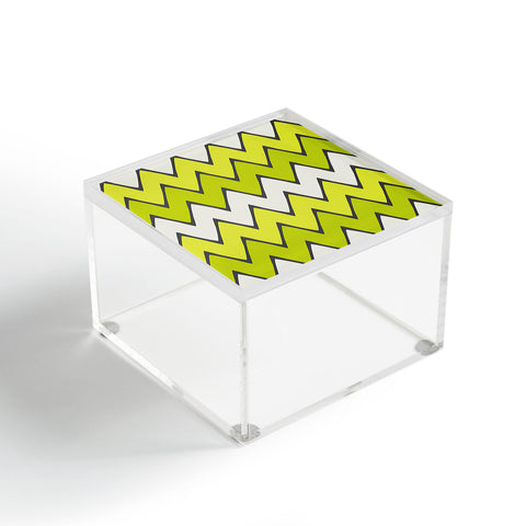 Holli Zollinger Lime Chevron Ombre Acrylic Box