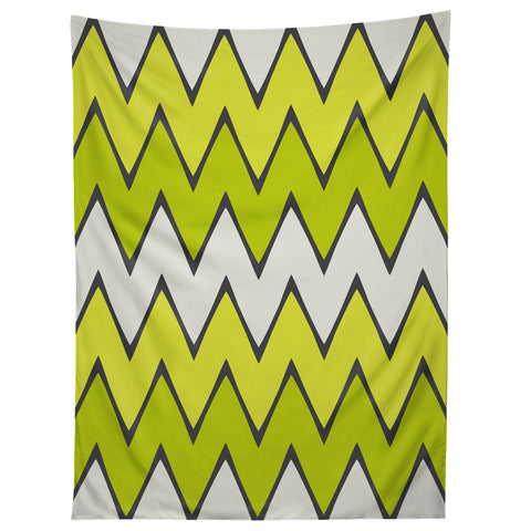 Holli Zollinger Lime Chevron Ombre Tapestry
