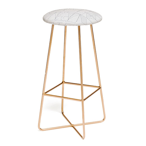Holli Zollinger LINE MANDALA Bar Stool