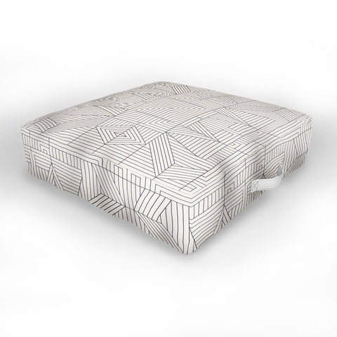 Holli Zollinger LINE MANDALA Outdoor Floor Cushion