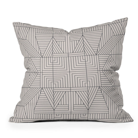 Holli Zollinger LINE MANDALA Throw Pillow