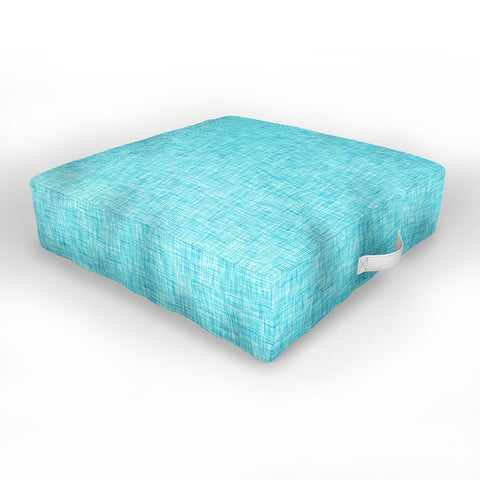 Holli Zollinger LINEN AQUA Outdoor Floor Cushion