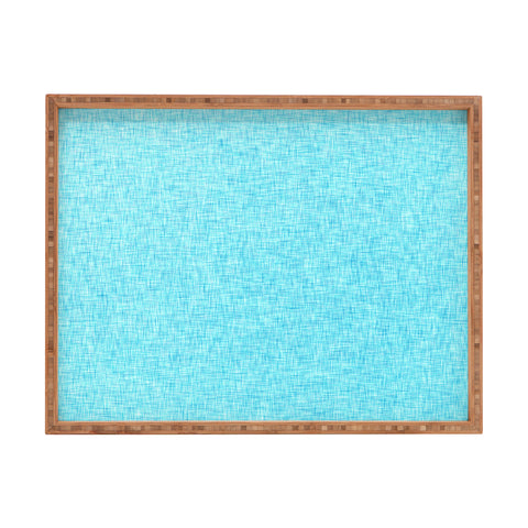 Holli Zollinger LINEN AQUA Rectangular Tray