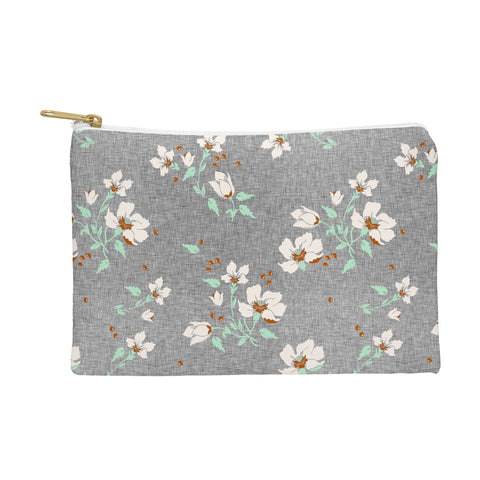 Holli Zollinger LINEN FLORAL MINT Pouch