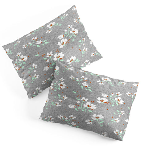 Holli Zollinger LINEN FLORAL MINT Pillow Shams