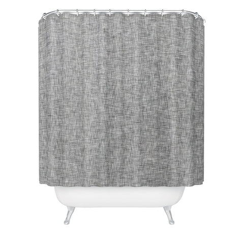 Holli Zollinger LINEN GREY LIGHT Shower Curtain