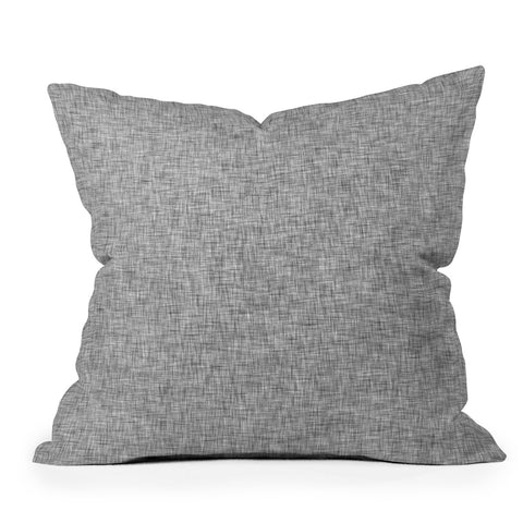 Holli Zollinger LINEN GREY LIGHT Throw Pillow