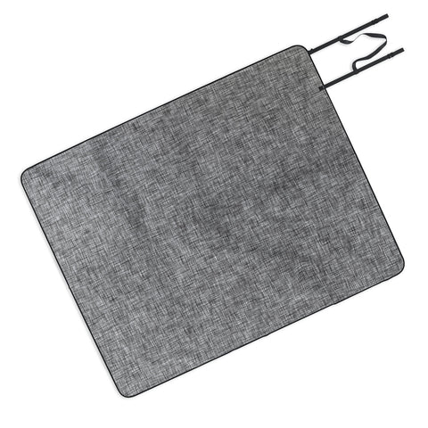 Holli Zollinger LINEN GREY LIGHT Picnic Blanket