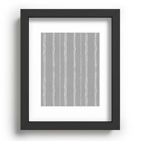 Holli Zollinger LINEN GREY STRIPE Recessed Framing Rectangle