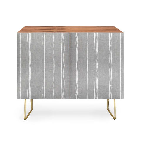 Holli Zollinger LINEN GREY STRIPE Credenza