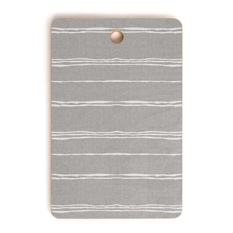 Holli Zollinger LINEN GREY STRIPE Cutting Board Rectangle