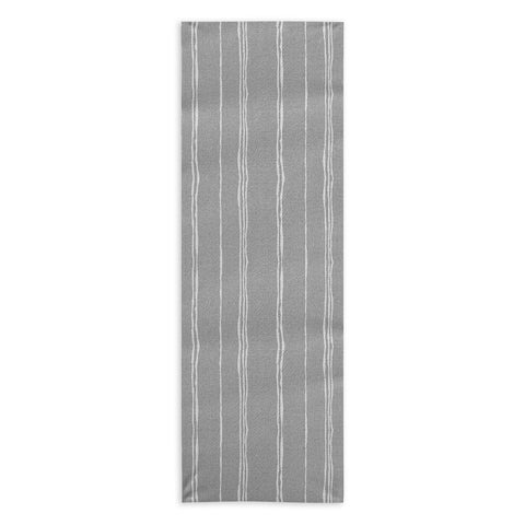Holli Zollinger LINEN GREY STRIPE Yoga Towel