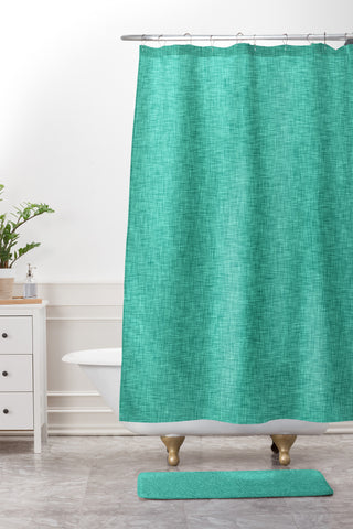 Holli Zollinger LINEN MARINA Shower Curtain And Mat