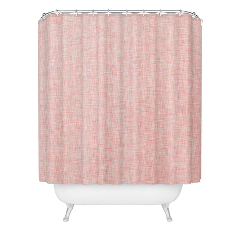 Holli Zollinger LINEN MARSALA ROSEE Shower Curtain