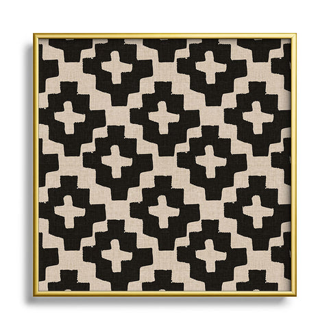 Holli Zollinger LINEN PLUS Metal Square Framed Art Print