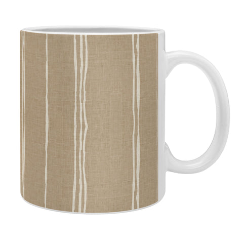Holli Zollinger LINEN SAND STRIPE Coffee Mug