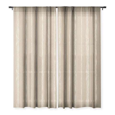 Holli Zollinger LINEN SAND STRIPE Sheer Non Repeat
