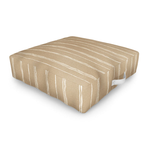 Holli Zollinger LINEN SAND STRIPE Outdoor Floor Cushion