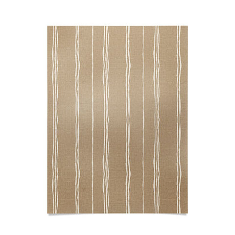 Holli Zollinger LINEN SAND STRIPE Poster
