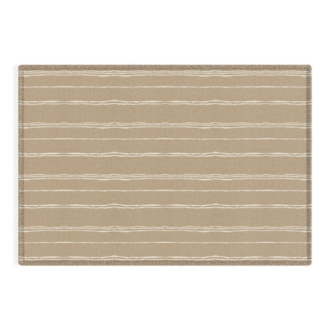 Holli Zollinger LINEN SAND STRIPE Outdoor Rug
