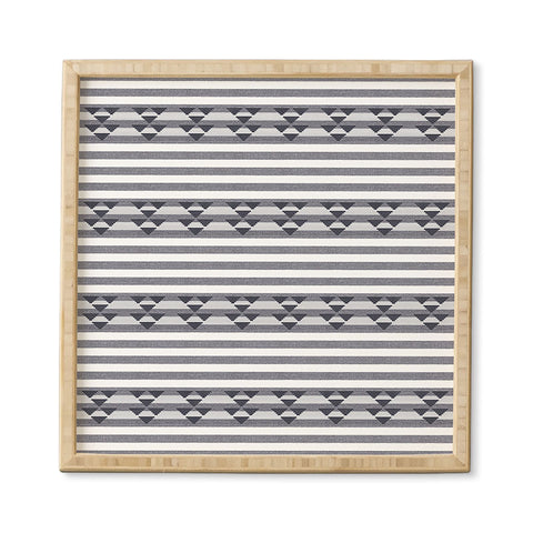Holli Zollinger LINEN STRIPE Framed Wall Art